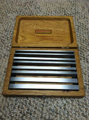 Starrett No.384 Set of Four Inspection Grade Parallels With Case