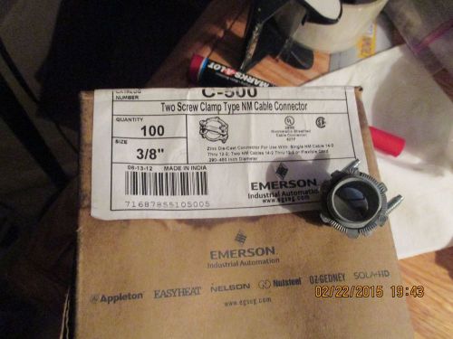 C-500  1/2&#034; romex connector   lot of 18     k auct 1 for sale