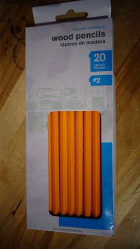 Wood Pencils Yellow #2 20pk