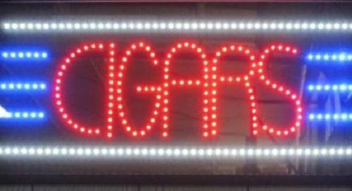 CIGARS Lightmax LED sign great for business or home -- man cave!
