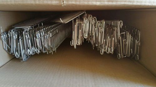 (25) Gondola Shelving Wire Fence Dividers 17&#034; X 3&#034; Chrome Madix Lozier Free Ship