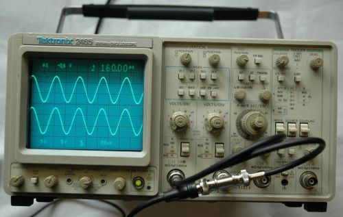 Tektronix 2465 four channel 300 mhz oscilloscope, works great! fully tested for sale