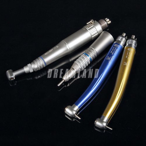 2* Dental High speed Handpiece 4 Hole + Inner Water Contra Angle Kit AEPT-2 USA7
