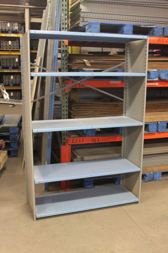 Used industrial steel shelving 48&#034; x 18&#034; x 6&#039;, chicago for sale