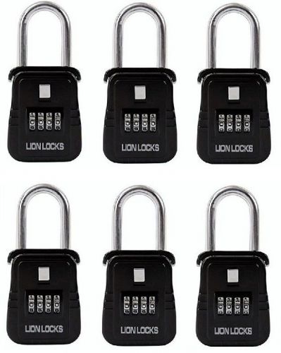Pack of 6 lockboxes realtor key storage lock box real estate 4 digit lockbox for sale