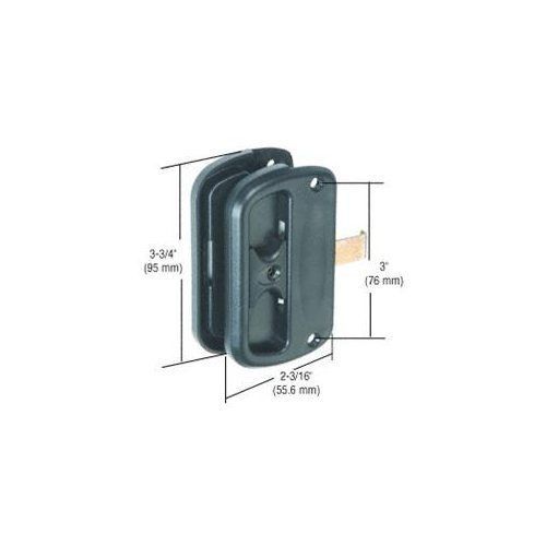 CRL Black Sliding Screen Latch and Pull with 3&#034; Screw Holes