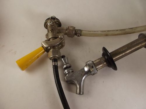 Beer Faucet with 6&#034; Shank &amp; keg Coupler
