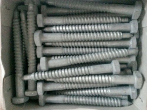Box of 50 square head fetter drive screws 3/8 x 4&#034; for sale