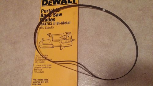 3 Dewalt Portable Band Saw Blades (44-7/8&#034;