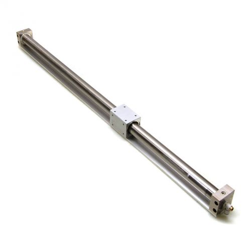 Smc pneumatics cy3r32-875 magnetic rodless air cylinder/linear slide 32mm bore for sale