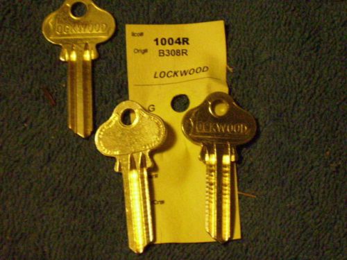 VINTAGE ORIGINAL KEY BLANKS FOR VINTAGE LOCKWOOD LOCKS, ILCO #1004R / B308R