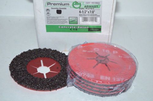5x ABMAST 7-1/2&#034;x7/8&#034;- in C16 Concrete Grinding Wheel (Lot of 5)