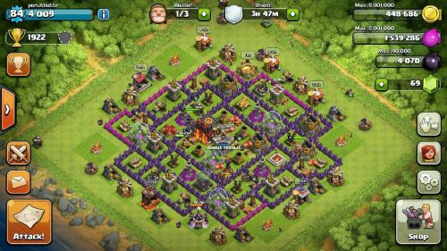 Free clash of clans base level 84 with purchase of pen