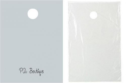 5-1/2&#034;x15&#034; clear doorknob plastic bags hanging poly baggies catalogs brochures for sale