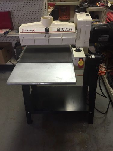 Lightly used performax 16-32 plus open stand drum sander with feed tables for sale