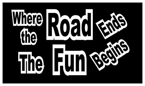 Where the road end jdm funny vinyl decal car window sticker bumperlaptop 12 inch for sale