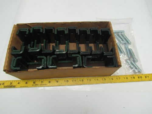 Unistrut p2403s green unistrut clamp lot of(11) with bolts for sale