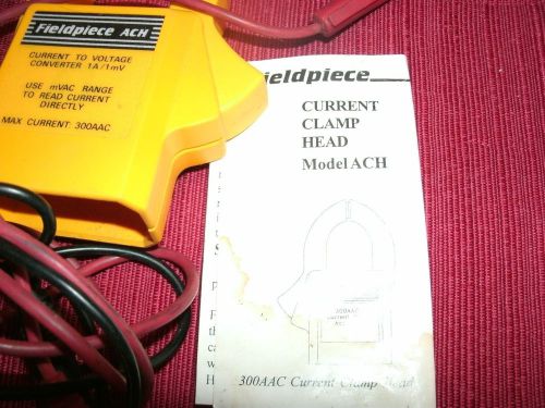 Fieldpiece AMP Ach4 accessory Clamp/ No leads plugs into ur exisiting fieldpiece
