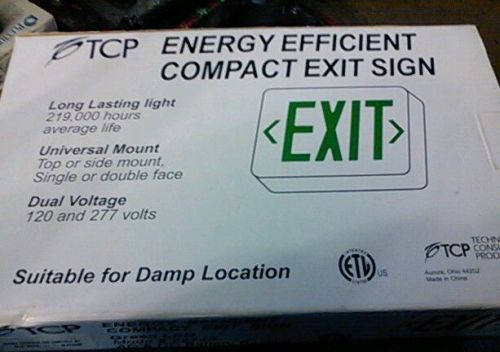 Tcp green exit led 22745 for sale