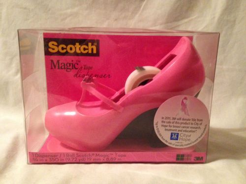 Scotch 3M Pink High Heel Shoe Designer Desktop Tape Dispenser C30-SHOEP
