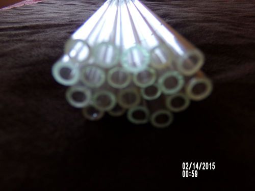 10 flint glass tubes 5mm  x 15&#034;