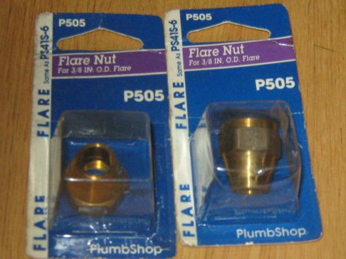 2  3/8&#034; Flare Nut  New  (QTY 2)