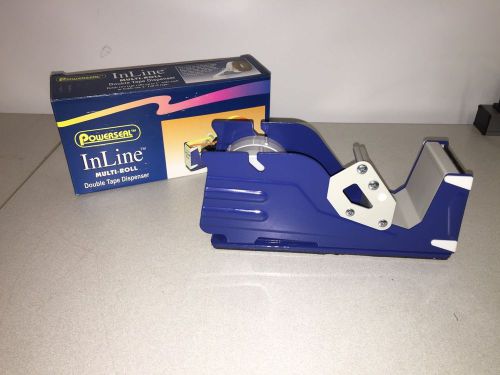 Powerseal inline multi-roll - 2&#034; double tape dispenser - sl7326 - new in box! for sale