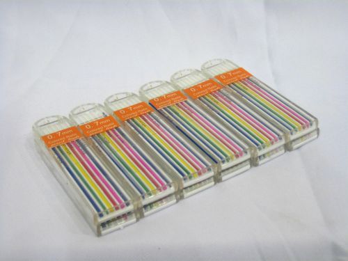 72 tube X 12pcs 0.7mm 60mm Color Mechanical Pencil Lead Refill NO Display box am