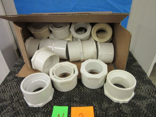 21 lasco pvc d2466 reducer sch-40 plastic pipe fittings bushings plumbing new for sale