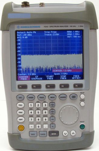 R&amp;s rohde &amp; schwarz fsh3 03 handheld spectrum analyzer 3 ghz calibrated fsh3.03 for sale