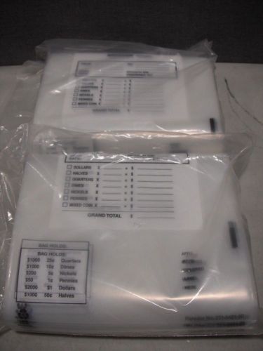 Tamper evident deposit bags 100 count - clear for sale