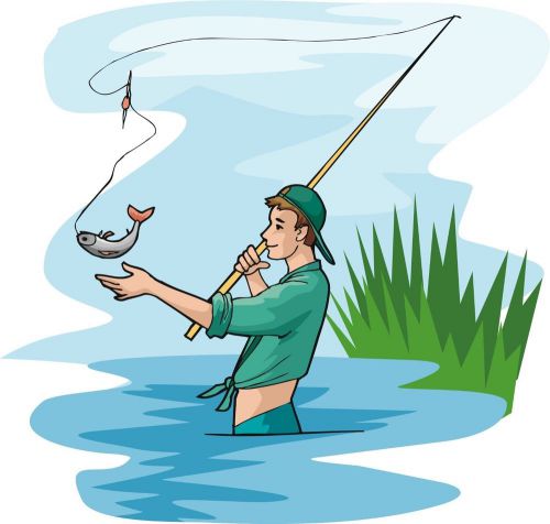 30 Personalized Return Address Fishing Fish Buy 3 get 1 free (ff23)