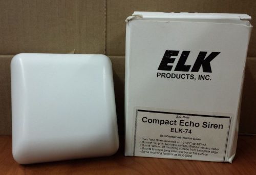 ELK Compact Echo Siren ELK-74 White Self-Contained Interior Siren