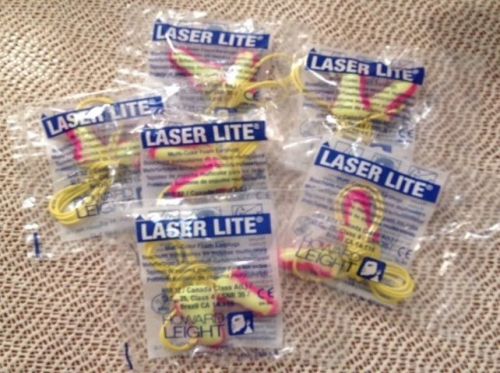 Lot (6 pair) Corded Ear Plugs Foam Howard Laser Lite BUY 2 GET 2 FREE