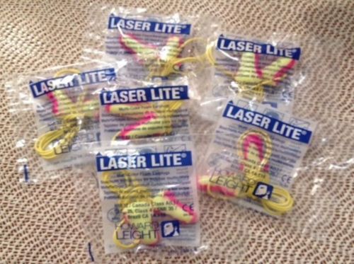 Lot (6 pair) corded ear plugs foam howard laser lite buy 2 get 2 free for sale