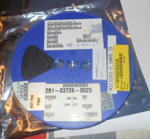 Qty 100 MIC5205-2.5BM5 150mA Low-Noise LDO Regulator