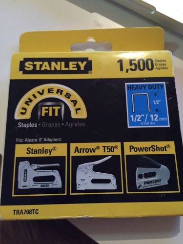 Stanley Staples New 1500 package 1/2&#034; 12 mm Unopened