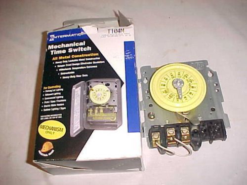 Intermatic T104M Mechanical Timer Switch Only Mint Condition w/Original Box