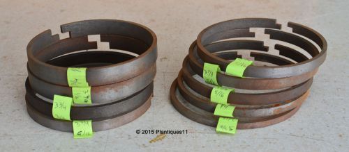 9x NOS Hit &amp; Miss Engine PISTON RINGS UNIVERSEL Foundry Victoriaville Fonderie