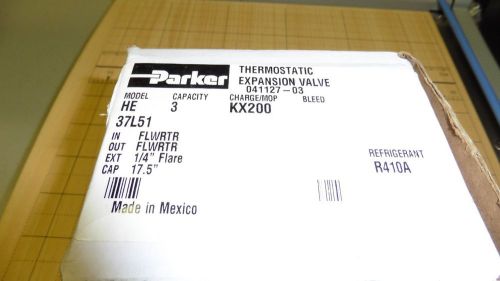 New Parker Thermostatic Expansion Valve HE 3 ton KX200 37L51 R410A