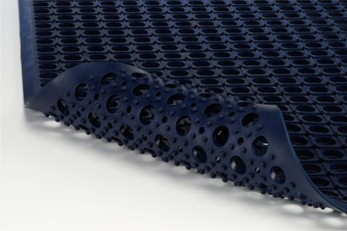 New Commercial Drainage Kitchen Bar Anti Slip/Fatigue Rubber Floor Mat 3x5 Black