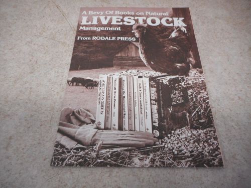 A Bevy of Books on Natural Livestock Management by Rodale Press, Goat, Pig, Bees