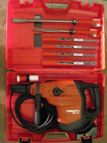 Hot! hilti te 70 avr hammerdrill w/ free bits and chisels for sale