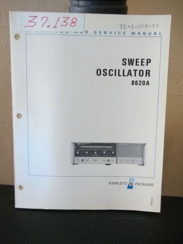 Hewlett Packard Operation &amp; Service Manual Sweep Oscillator 8620A