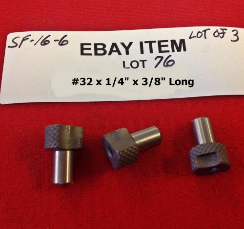 Acme sf-16-6 slip-fixed renewable drill bushings #32 x 1/4 x 3/8&#034; lot of 3 for sale