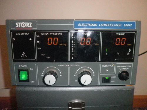STORZ 26012C Electronic Insufflator/Laparoflator Karl Storz Endoscopy WORKING