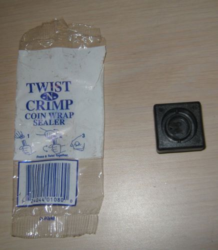 Twist-n-crimp coin wrap sealer for pennies &amp; nickels free shipping for sale