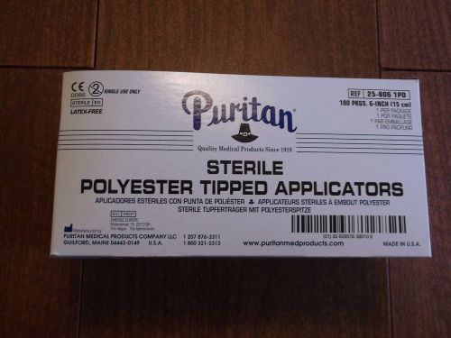 Puritan Sterile Polyester Tipped Applicator     QTY - 100