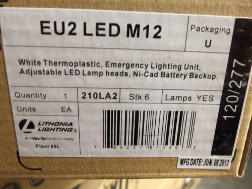 New Lithonia Lighting White Emergency Lighting Unit EU2-LED-M12 120/277
