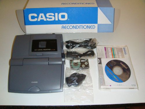 CASIO EZ LABEL PRINTER KL-C500 9MM TAPE  USES 6MM-46MM TAPES FACTORY RECONDITION